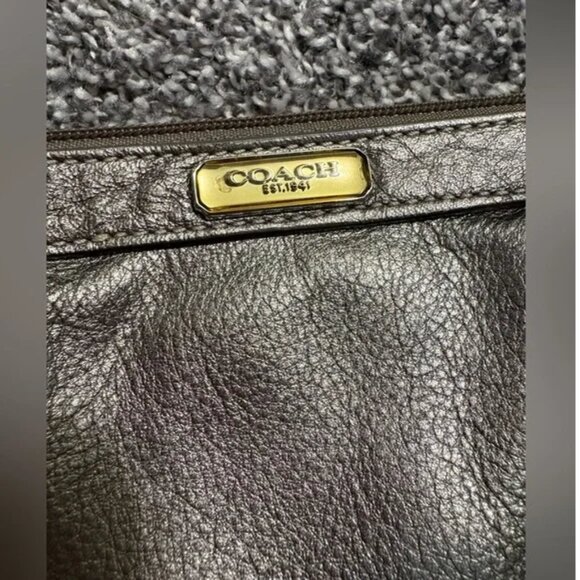 Coach Stylish Metallic Champaign Wristlet NWT - Picture 5 of 16